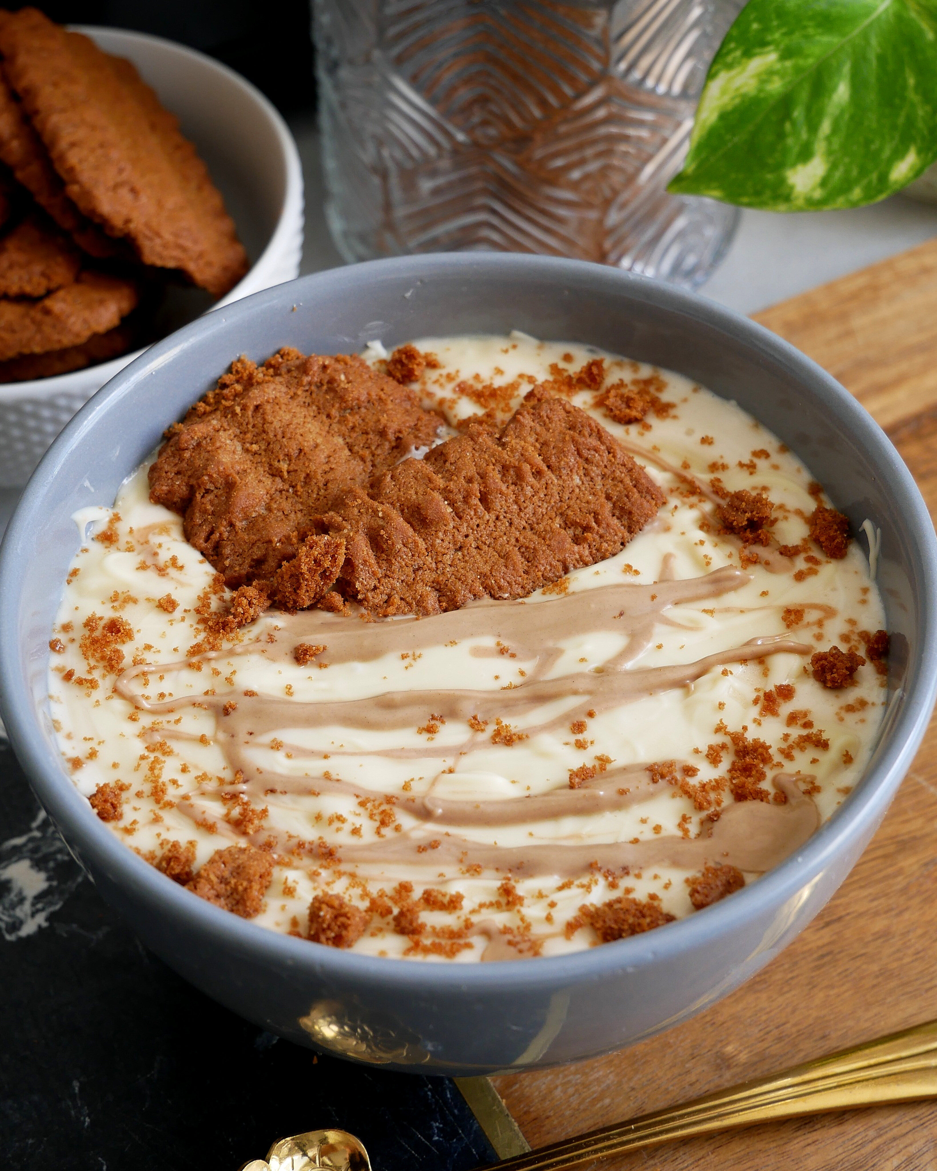 dessert protéiné au spéculoos - bowl crémeux et facile