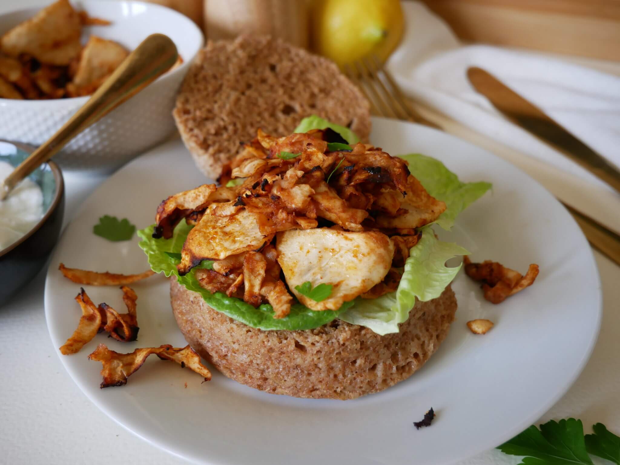 Effiloché végétal de céleri rave