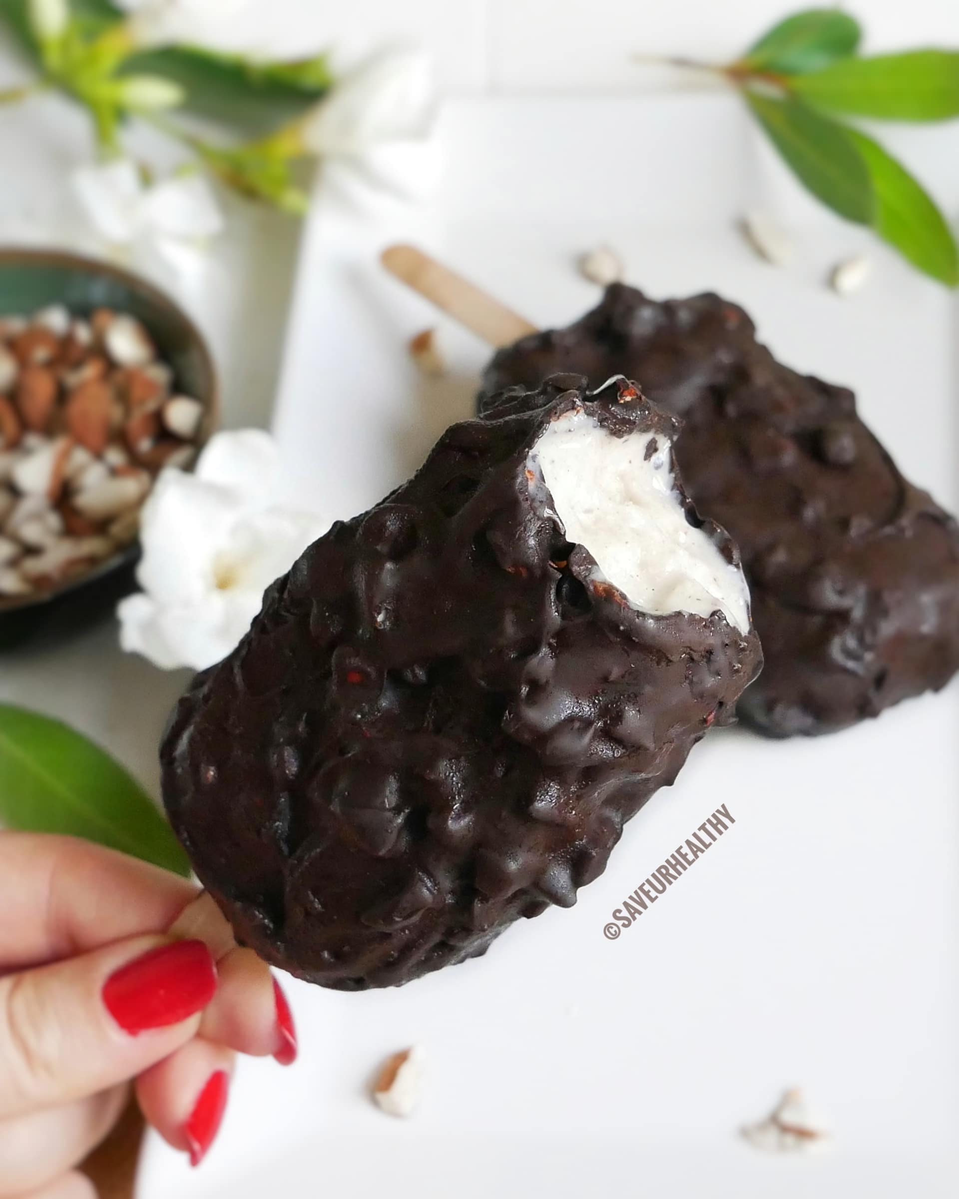 glace magnum maison allégé (vegan-sans gluten)
