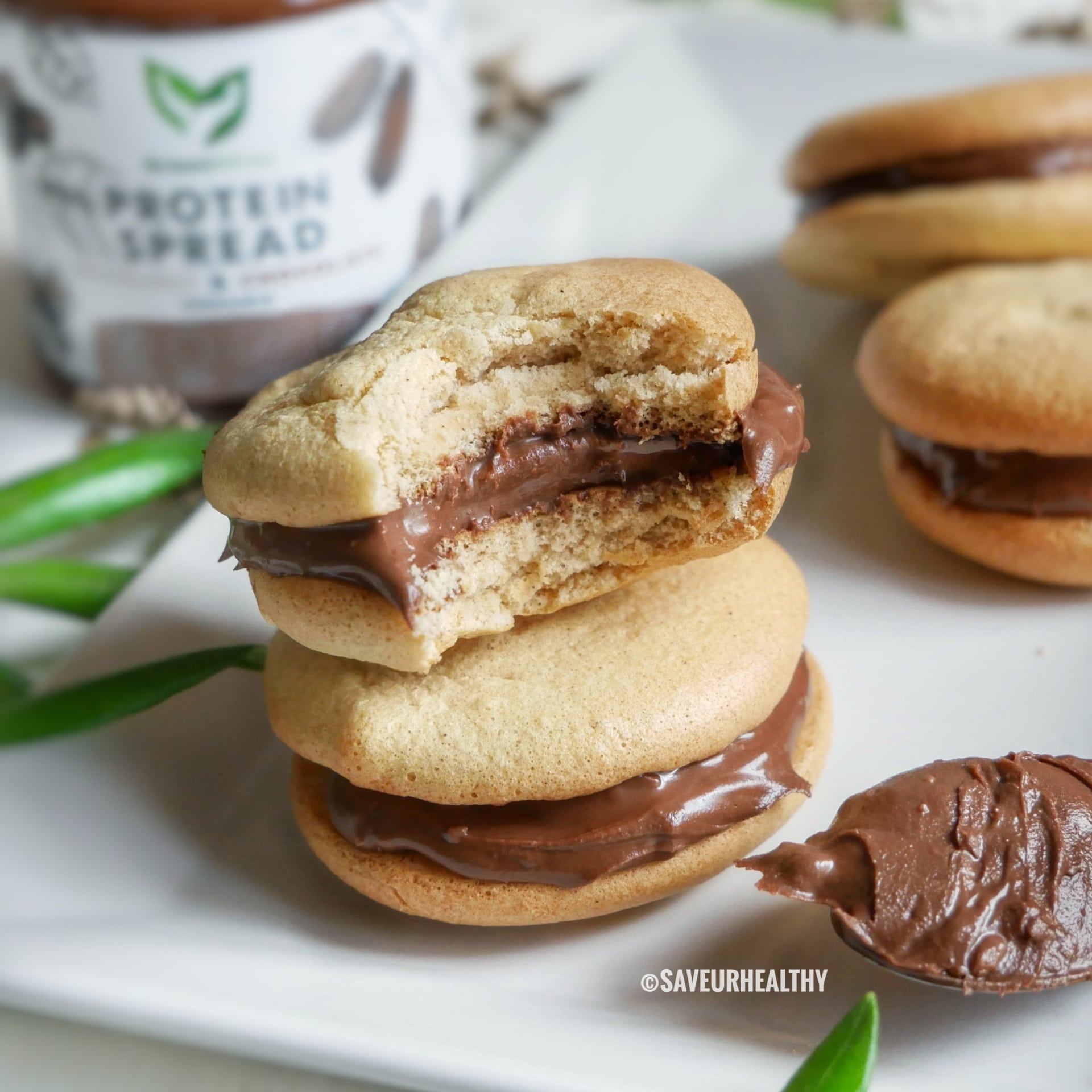 WHOOPIES à la pâte à tartiner (sans gluten, sans lactose)