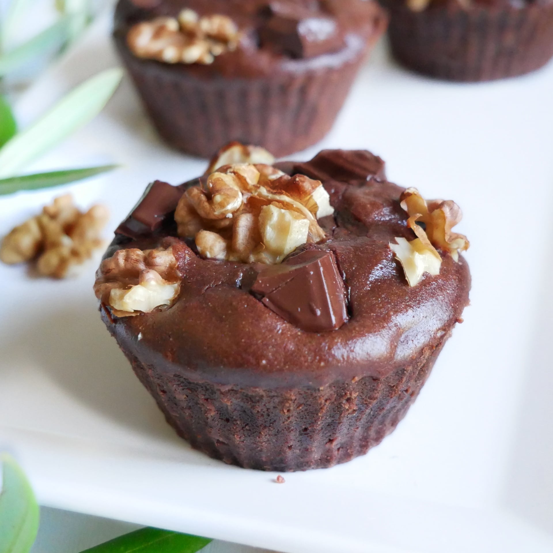 MUFFINS façon BROWNIE sans beurre, sans gluten