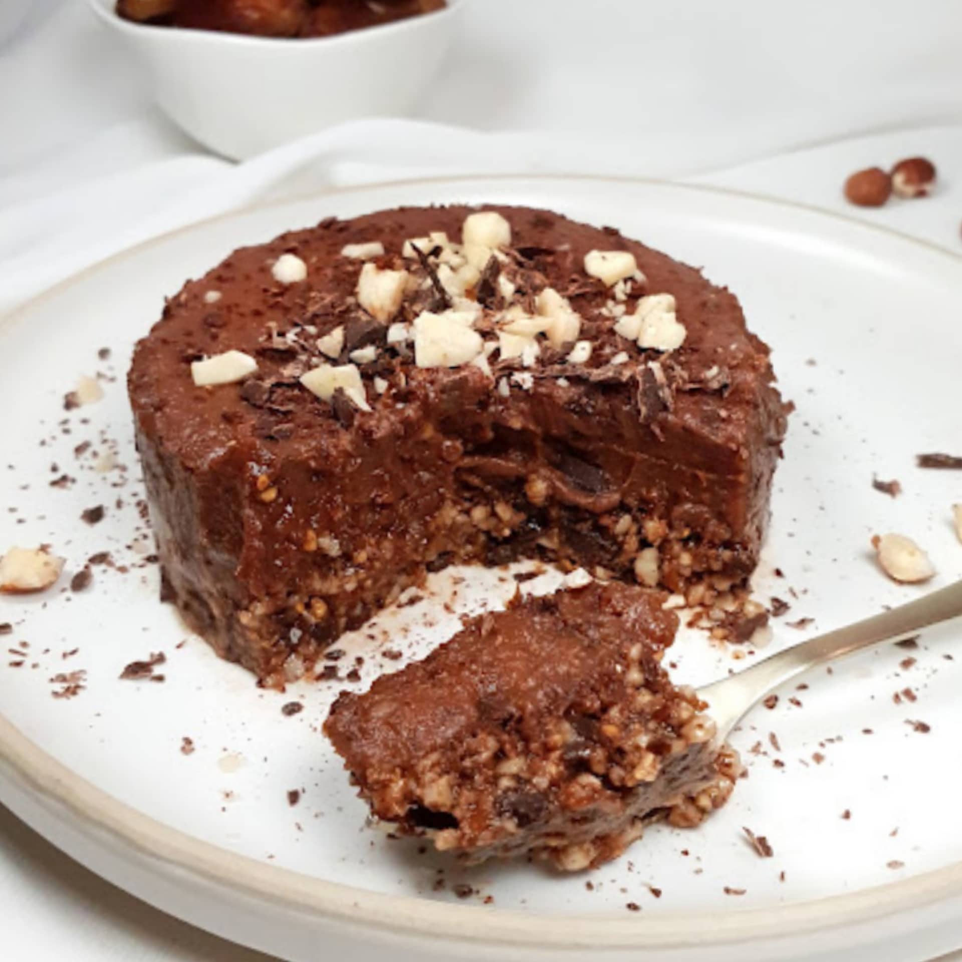 TARTE CHOCOLAT DATTES SANS CUISSON (sans gluten, vegan)