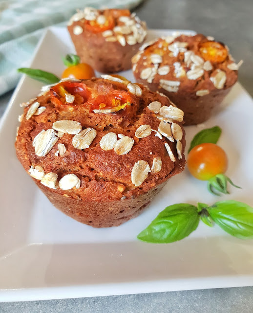 CAKE salé sans gluten, TOMATE BASILIC (vegan & sans gluten)