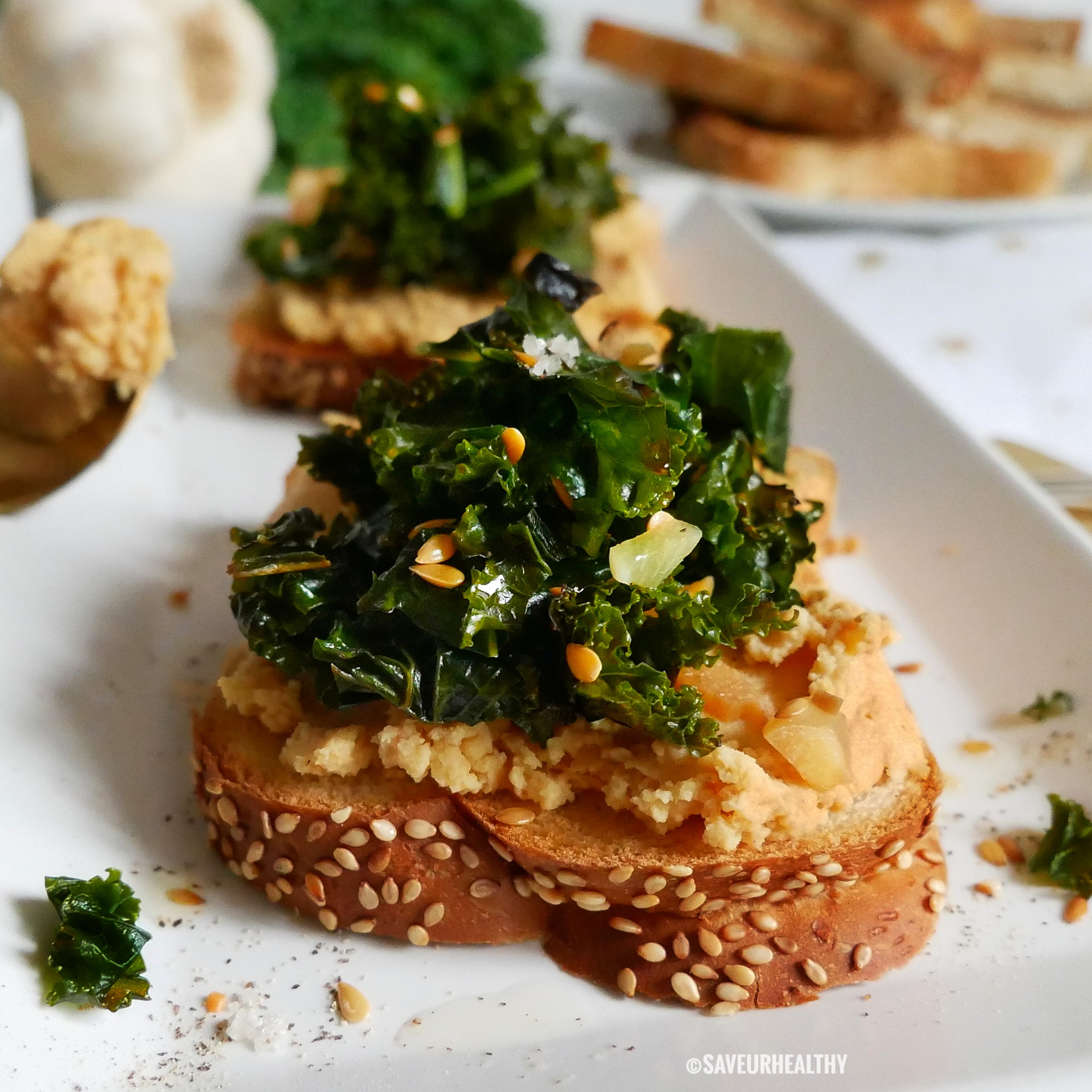 TARTINADE LENTILLES CORAIL