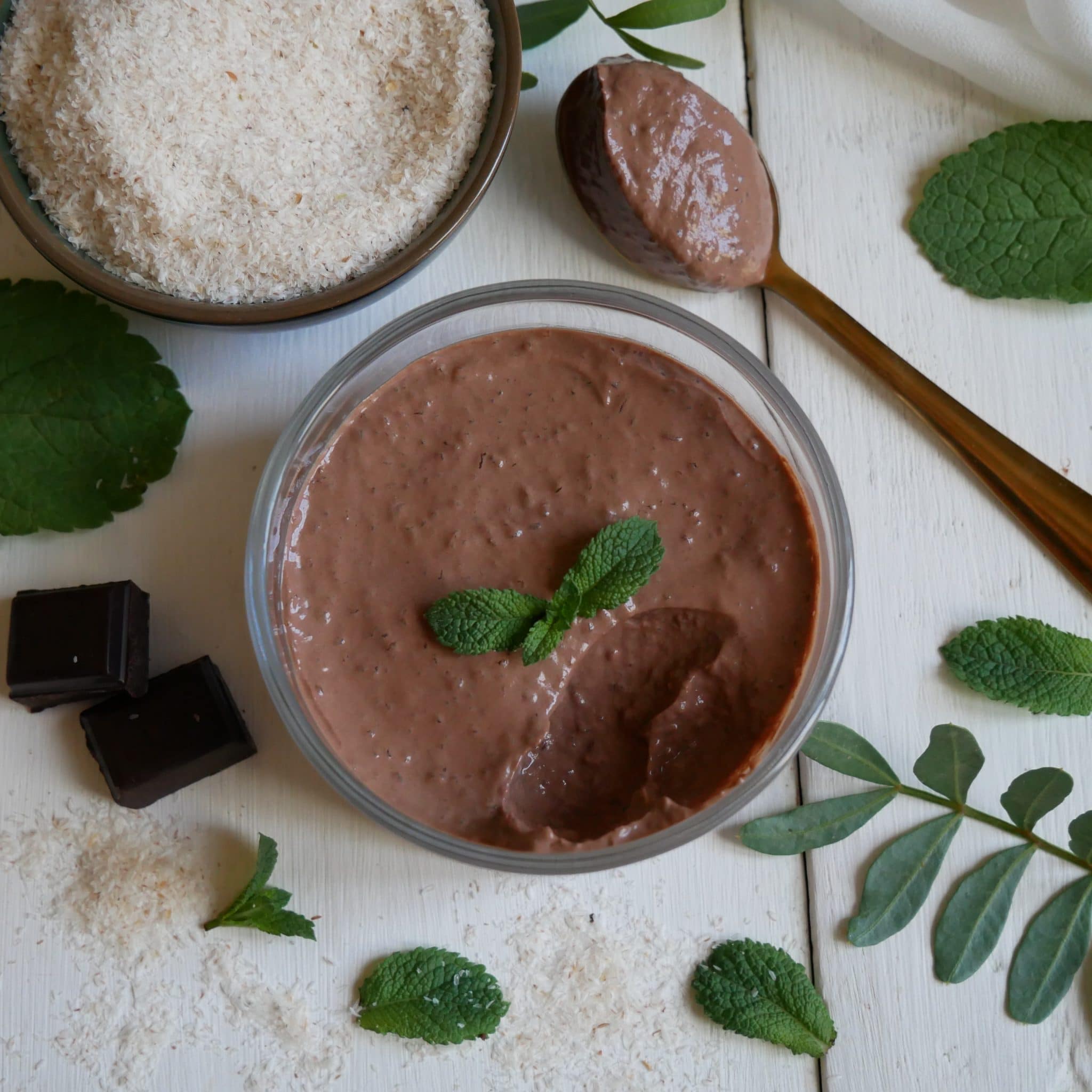 Crème au chocolat psyllium