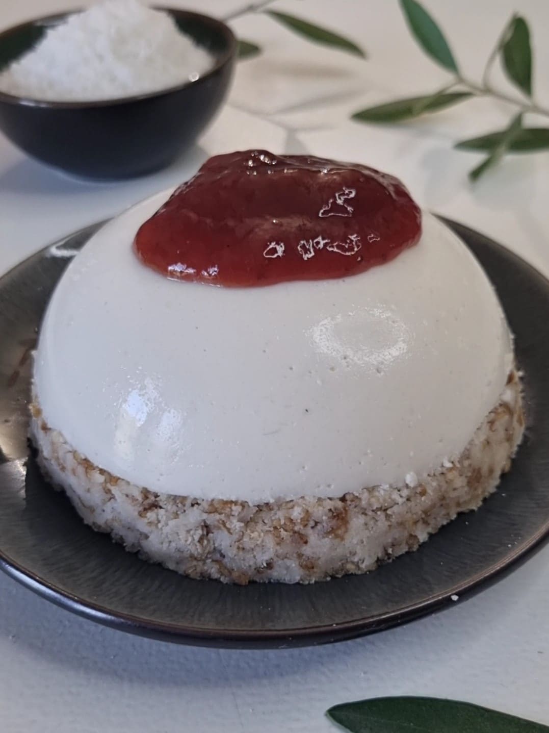 cheesecake coco healthy sans gluten sans oeuf