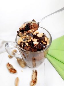 MUGCAKE CHOCO CACAHUETES- sans gluten - sans lactose - vegan