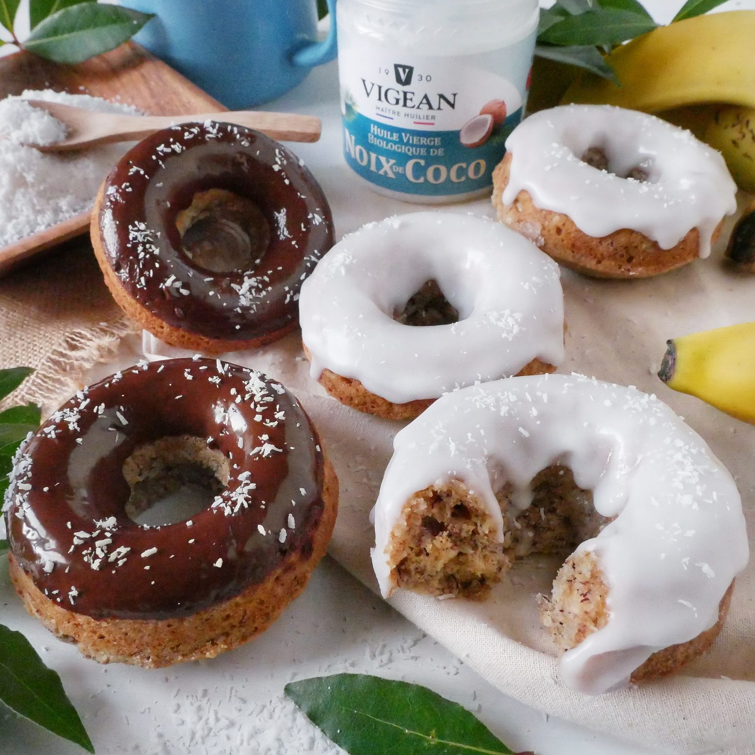 Donuts vegan coco banane saveurhealthy
