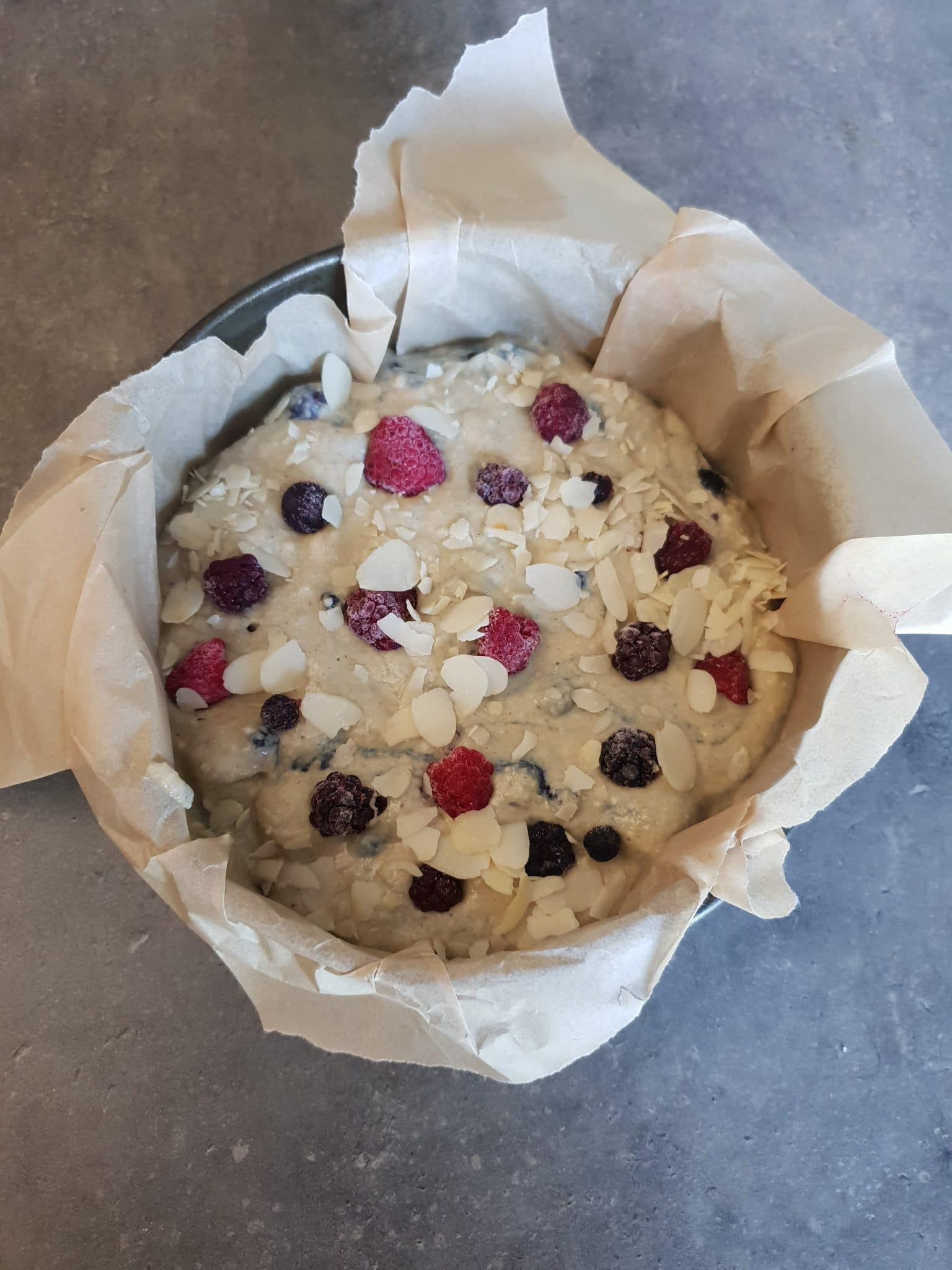 CAKE IG BAS fruits rouges amande & orge mondé – saveurhealthy