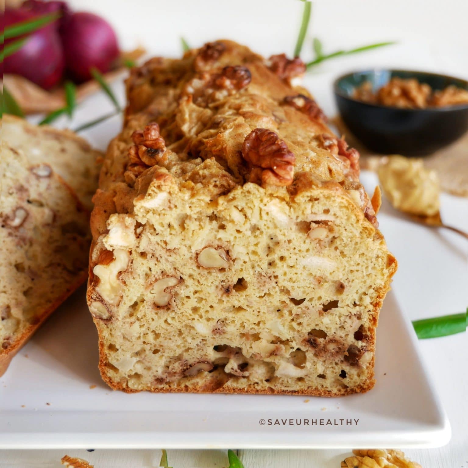 cake salé végétarien , panais, moutarde et noix saveurhealthy
