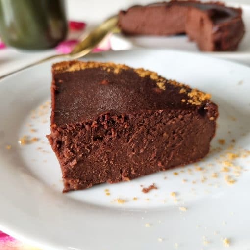 gâteau flan fondant chocolat cacahuète (sans lactose)