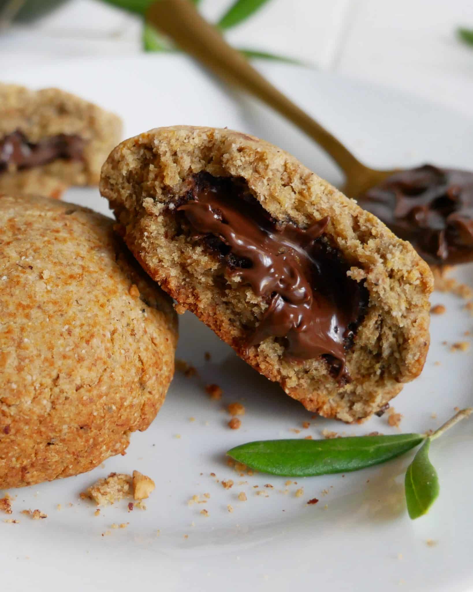 cookie vegan fourré au "nutella" (sans gluten)
