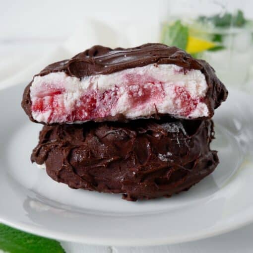 yaourt glacé fraise chocolat