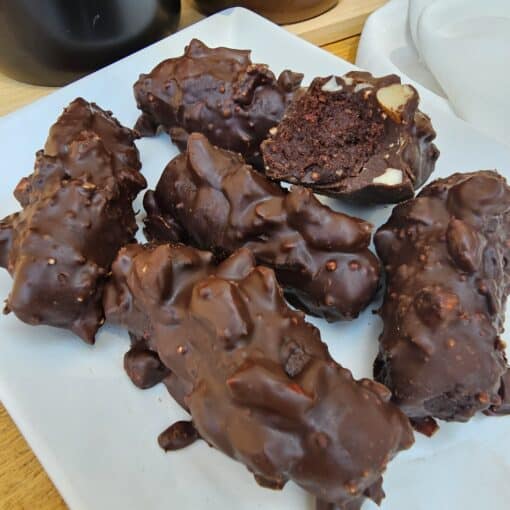 bouchée chocolat sans cuisson "croc'fondant"