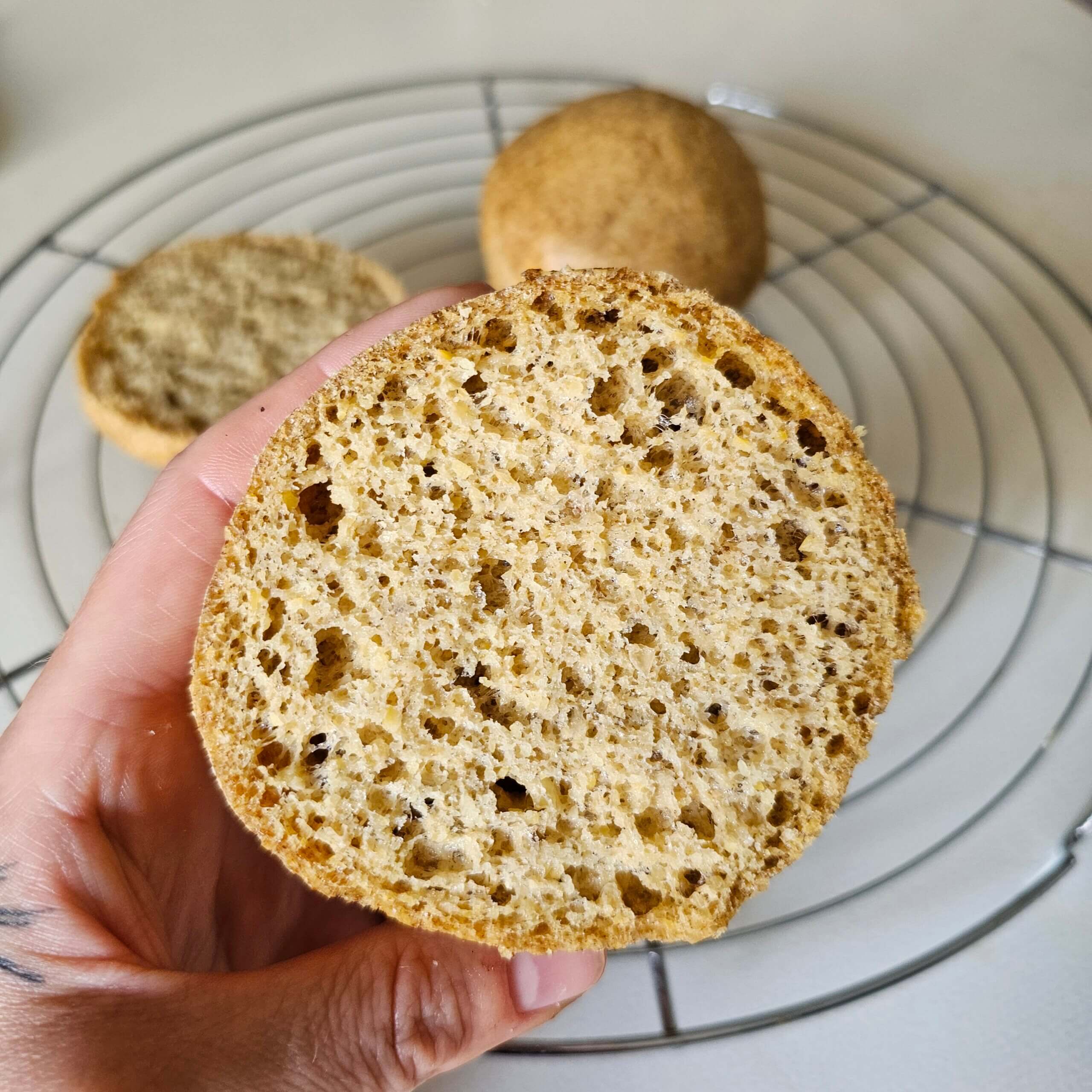 pain sans gluten aux pois chiches