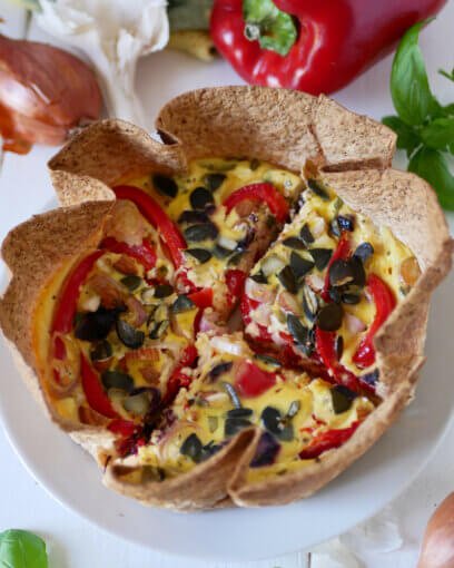 WRAP QUICHE POIVRON (veggie, healthy)