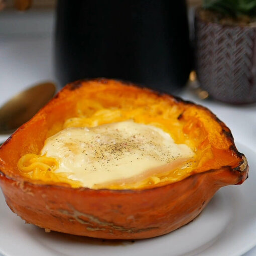 potimarron farci au fromage à raclette (végétarien)