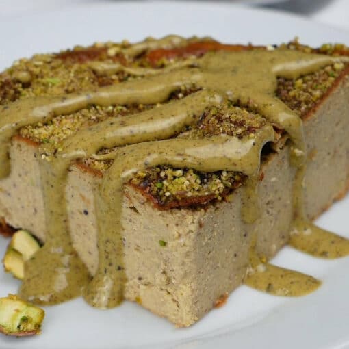 gâteau fondant à la pistache et fromage blanc