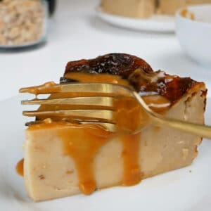 flan cacahuètes healthy