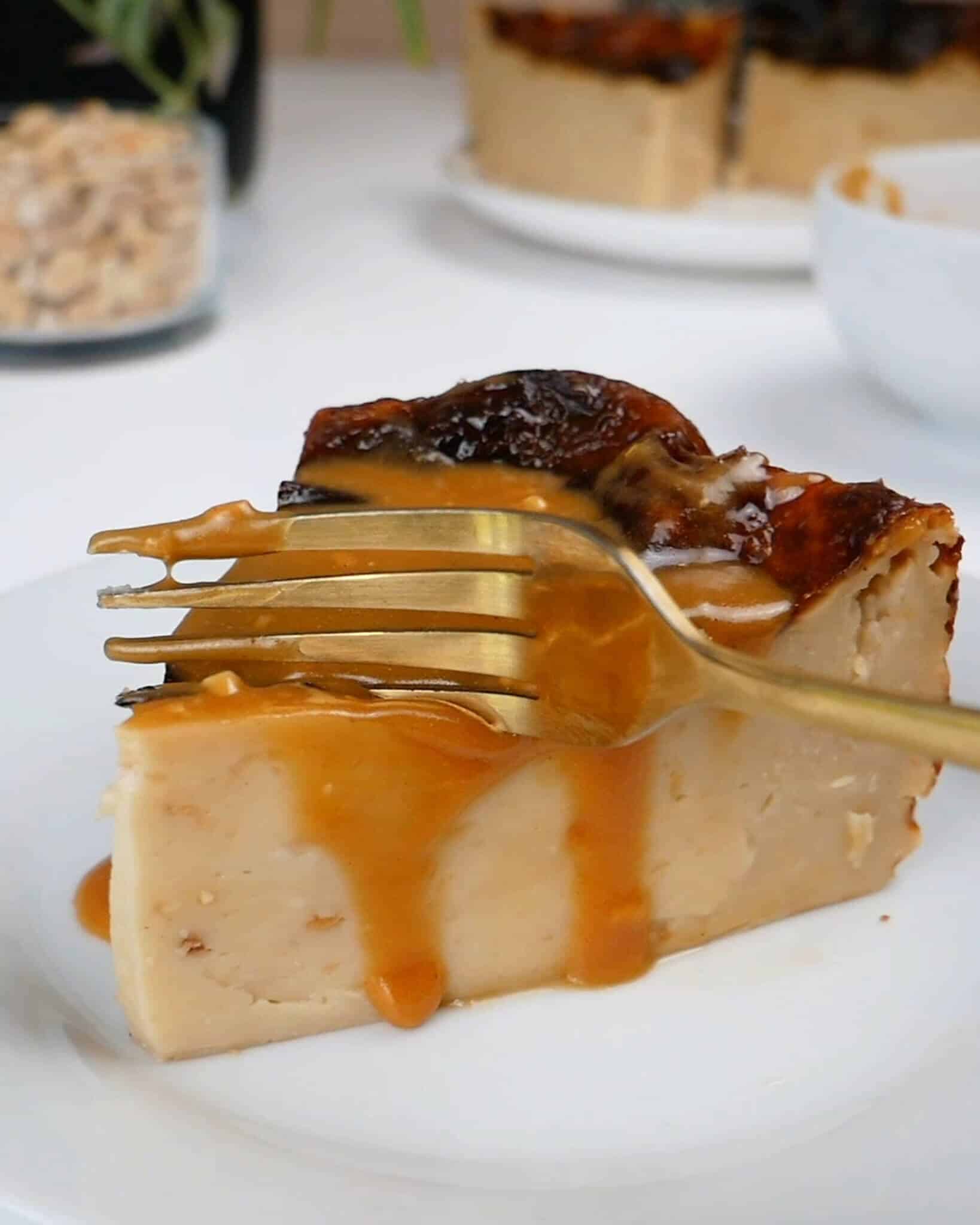 flan cacahuètes healthy