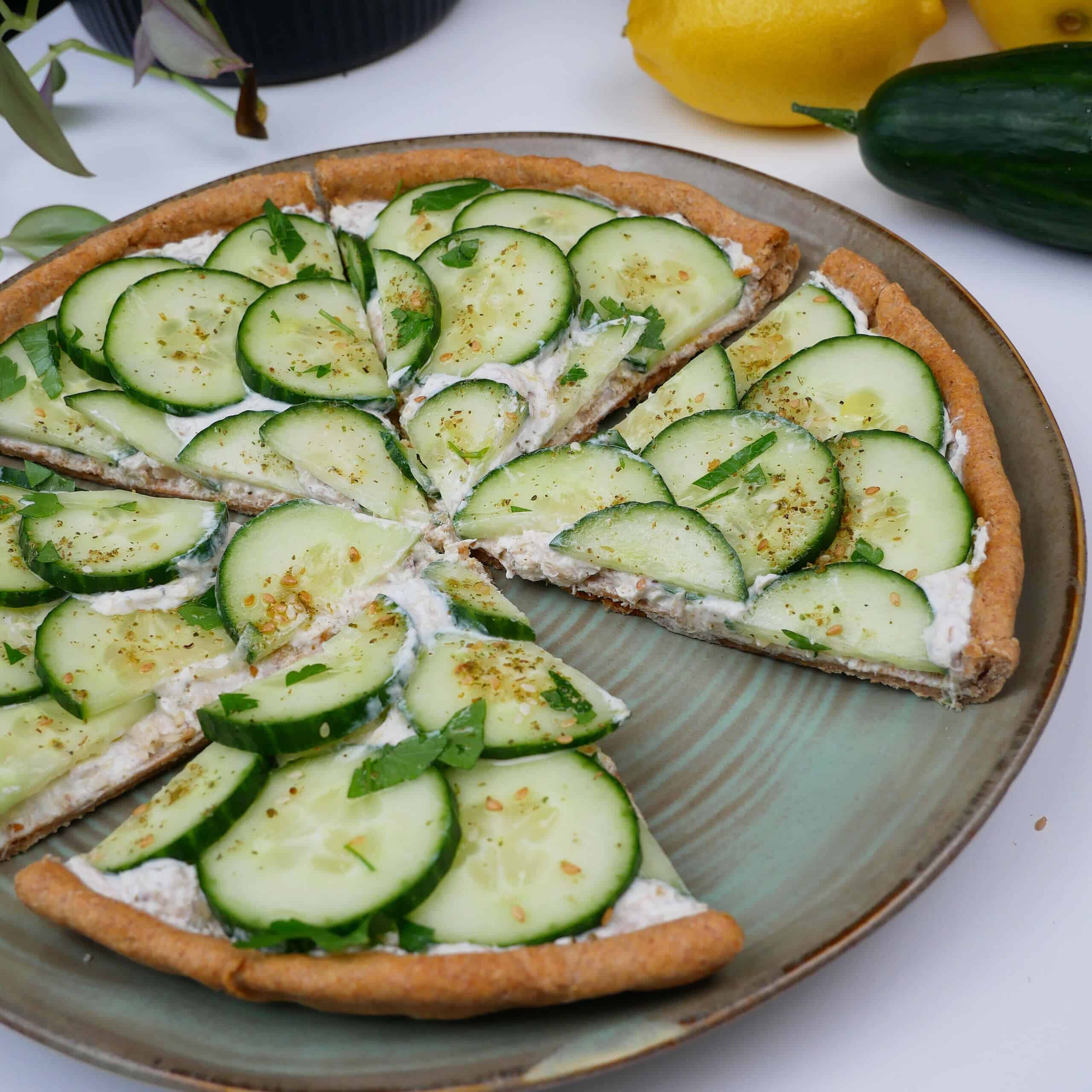 tarte concombre et oméga-3