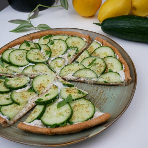 tarte concombre et oméga-3