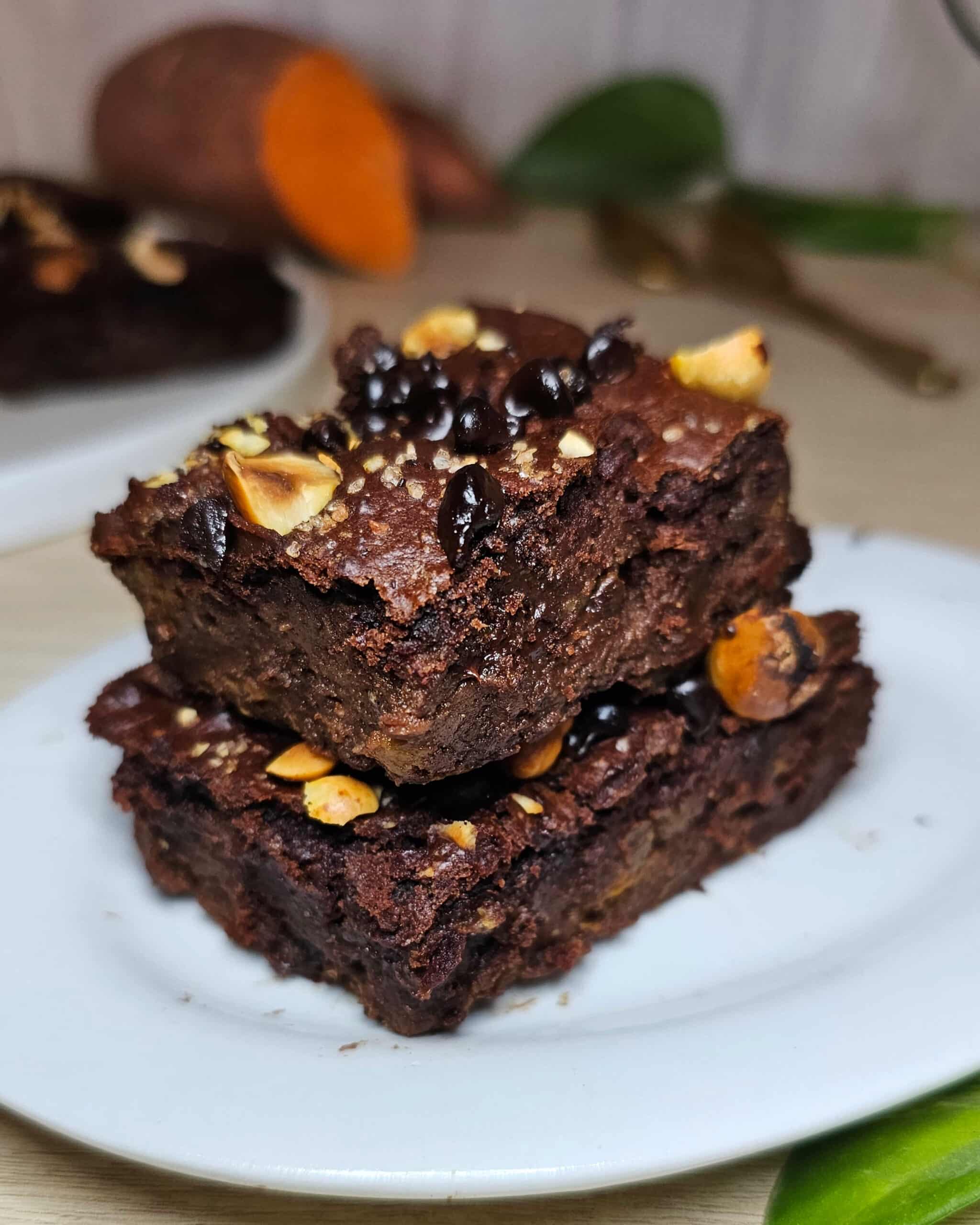 GÂTEAU CHOCOLAT NOISETTE ULTRA-FUDGY à la patate douce
