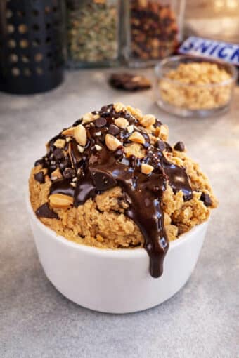 cookie dough aux pois chiches - façon snickers